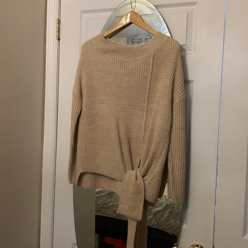 Jluxlabel front tie sweater size S